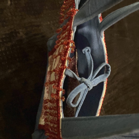 Tote Bag/Denim and Toile Handmade - Picture 5 of 5